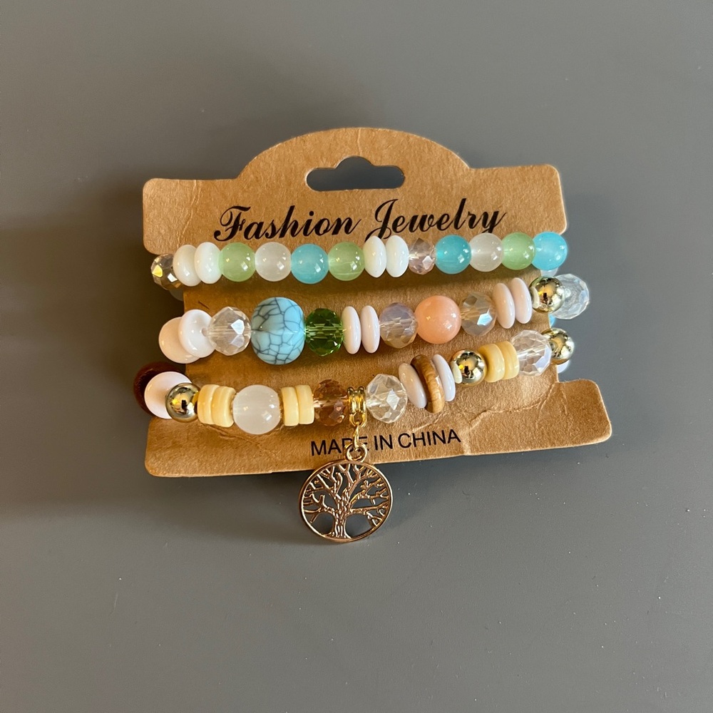 Fashion Jewelry Multicolor Beaded Bracelet Set